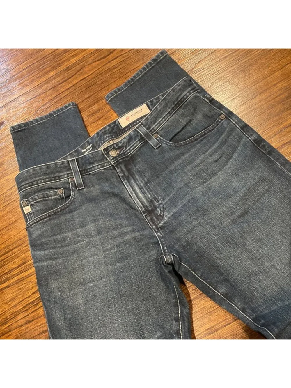 AG Tellis Modern Slim Jean Mens 32x34 Duke Dark Wash Stretch AG-ED Denim Skinny